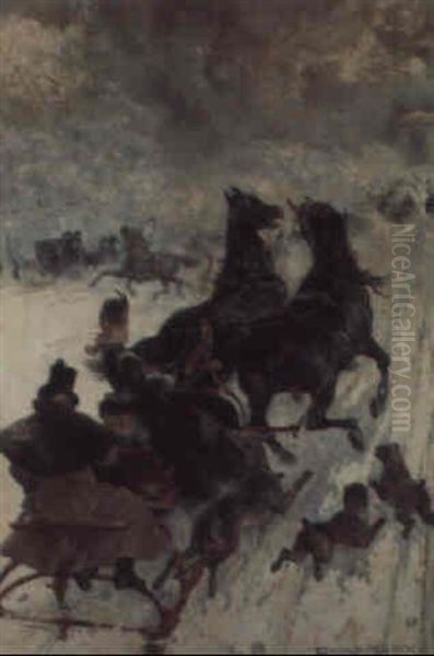 The Sled Race - view 1
