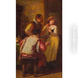 Genreszene Am Tisch