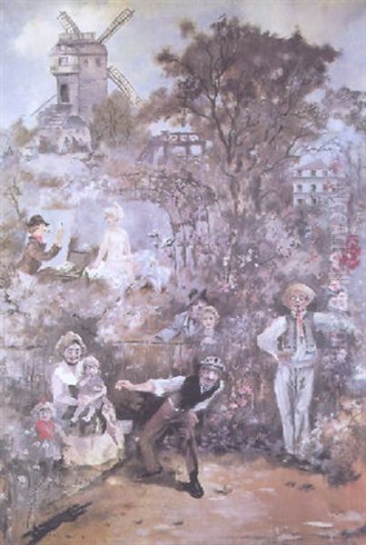 Paysage Allegorique De Montmartre - view 1