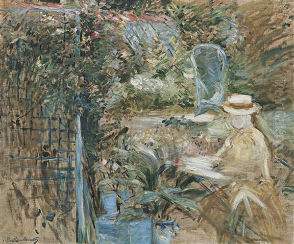 Fillette Dans Le Jardin - view 1