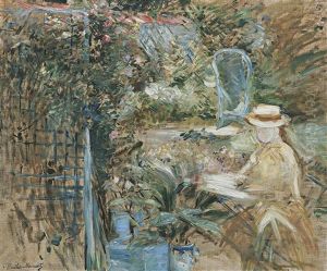 Fillette Dans Le Jardin by Berthe Morisot