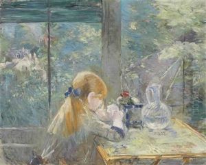 Dans La Veranda by Berthe Morisot