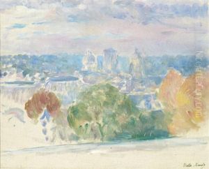 Vue De Tours (la Basilique Saint Martin Et La Tour Charlemagne) by Berthe Morisot