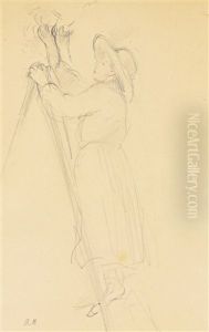 Etude Pour La Cueillette Des Pommes (study)