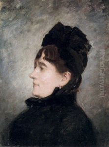 A Portrait Of A Lady In Black by Berthe Morisot