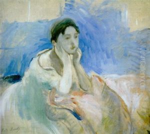 Jeune Fille Accoudee by Berthe Morisot