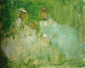 Femmes Et Fillettes Dans La Nature by Berthe Morisot
