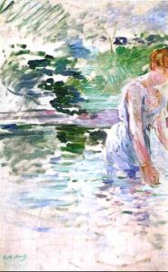 Jeune Femme Au Bain by Berthe Morisot