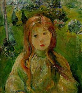 Fillette Au Mesnil by Berthe Morisot