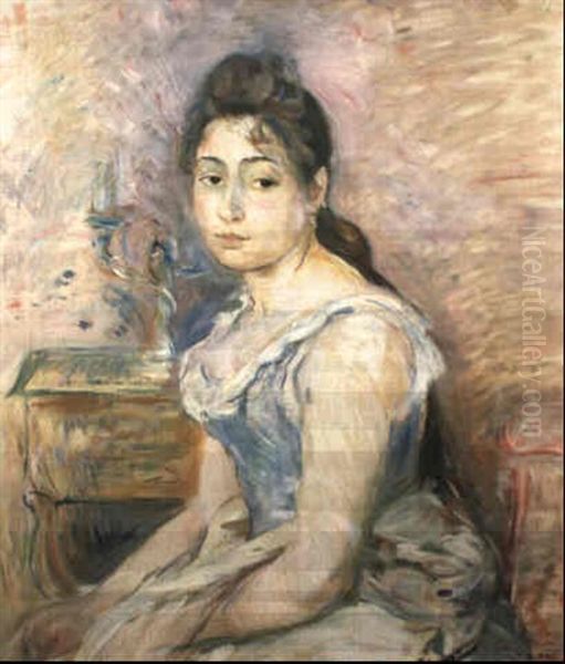 Jeune Fille Au Corset Bleu - view 1