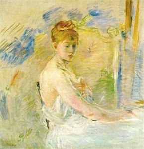Jeune Femme Se Levant (mille. Euphrasie) by Berthe Morisot
