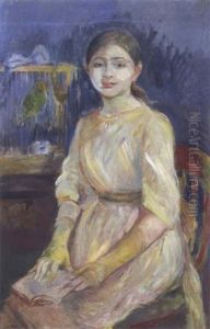 Julie Manet A La Perruche by Berthe Morisot
