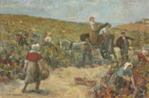 Les Vendanges by Francois Henri Morisset