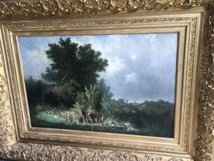 Le Retour Des Champs Dans Les Environs De Neuchatel by Friedrich Wilhelm Moritz