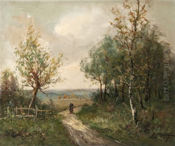 Personnage Sur Un Chemin - view 1