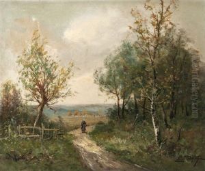 Personnage Sur Un Chemin by Edma Morizot