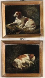 Sleeping Dog; Sitting Dog by George Morland