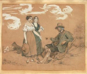 Tiroler Genrebild by Karl Eduard Biermann