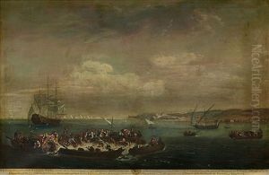La Pesca Del Atun Vista Desde El Golfo De Bandol by Juan Patricio Morlete Ruiz