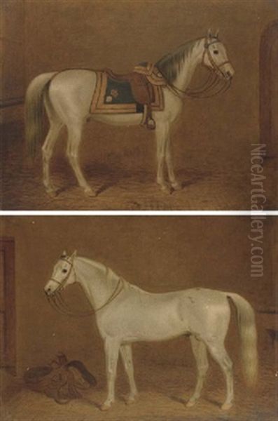 A Grey Hunter In A Stable (+ A Grey Saddled Hunter In A Stable; 2 Works) - view 1