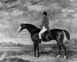 A Huntsman On A Bay Thoroughbred In An Extensive Landscape A Huntsman On A Bay Thoroughbred In An Extensive Landscape