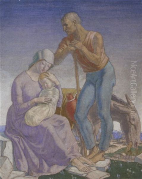 The Holy Family Resting On The Way To Egypt - view 1
