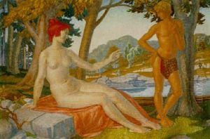 Venus And Cupid by Harry Morley