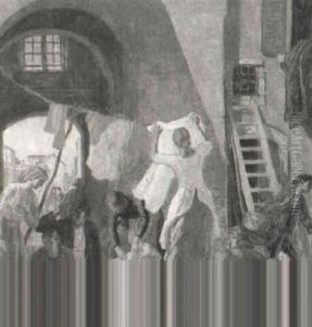 Courtyard Scene by Harry Morley