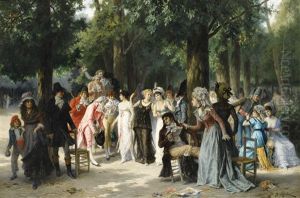 Une Mode Nouvelle Sous Le Directoire by Paul Emile Antony Morlon