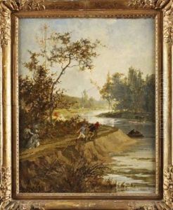 Le Halage by Paul Emile Antony Morlon