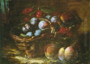 Le Panier De Fruits by Alphonse Alexis Morlot