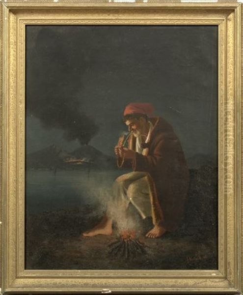 Peasant Smoking Pipe - view 1