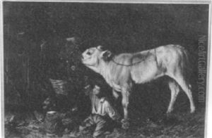 Feeding The Cow by Gaetano Mormile