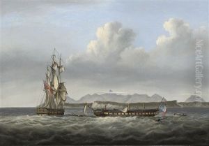 H.m.s. San Fiorenzo And The Defeated French Frigate Piemontaise