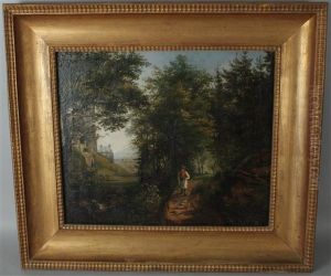 Teil Des Schloss Freyenthurn Mit Blick Auf Klagenfurt by Caroline von Moro