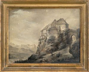 Die Hollenburg Mit Blick In Das Rosental