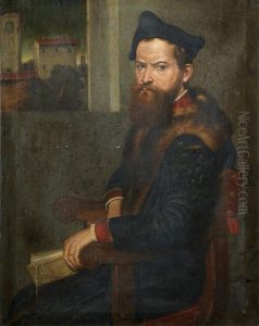 Portrait Of Bartolommeo Bonghi, Three-quarter-length by Giovanni Battista Moroni
