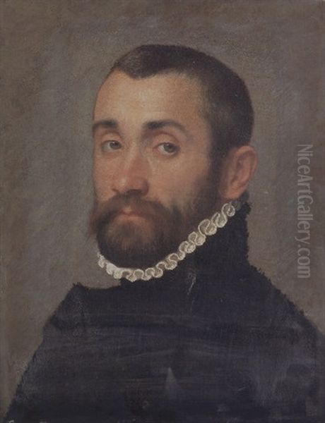 Portrait Of A Nobleman In Black Costume And A Ruff - view 1