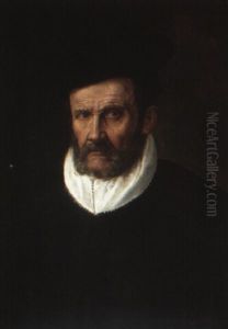 Portrait Of A Bearded Man by Giovanni Battista Moroni