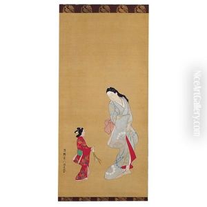 Dochu Bijin Zu by Hishikawa Moronobu