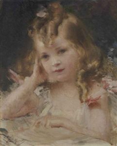 Portrait De Pinky by Aime-Nicolas Morot
