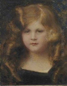 Portrait De Jeune Fille En Robe Noire