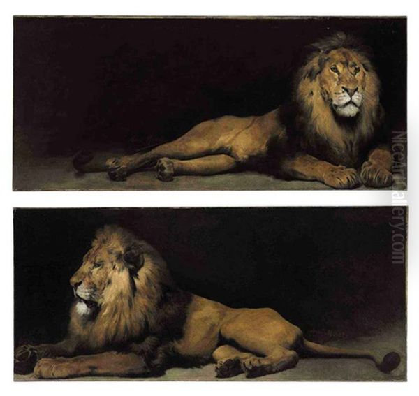 Reclining Lions (pair) - view 1