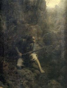 Zouave A L'affut Entre Les Rochers