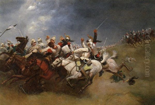 A Cavalry Skirmish - view 1