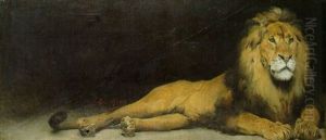 A Lion by Aime-Nicolas Morot