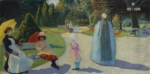 A L'harmonie (jardin Public) by George Morren