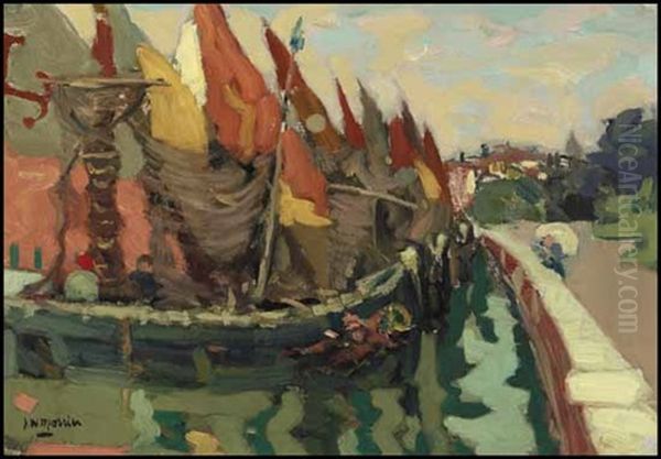 Boats By A Promenade - view 1