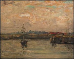 Ship In The Harbor by James Wilson Morrice