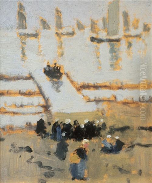 Return Of The Fishing Fleet, Brittany - view 1
